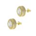 Ins Hip Hop New Round Zircon Earrings Fashionable And Simple Diamond Studded Men's Earrings_ipsvogv.com