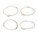 Fashionable And Personalized Five Pointed Star Heart Connected Unicorn Electroplating Mixed Color 4-piece Set Of_ipsvogv.com