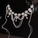 Bridal Alloy Multi-layer Tassel Water Droplet With Exaggerated Design, Collarbone Chain, Personalized Light Luxury_ipsvogv.com