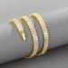 Women's Jewelry Trendy Cuban Link Chain With Full Zirconia Inlay, Minimalist Geometric Statement Necklace For Women And Men, Sizes 18-60cm_ipsvogv.com