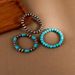 Retro Ethnic Style Turquoise Bracelet Set Personalized Trendy Beaded Bracelet Jewelry_ipsvogv.com