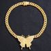 Dia Butterfly Pendant New Cuban Chain Personality Niche Women's Necklace Accessories_ipsvogv.com