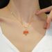 】 Maple 【 Leaf Light Luxury Banquet Necklace Set Female Internet Celebrity Versatile Clavicle Titanium Steel Chain 【 】_ipsvogv.com