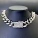 Unisex Hip Hop Trendy Cuban Chain Diamond Bracelet 20mm Spacer Necklace Men And Women Hiphop_ipsvogv.com