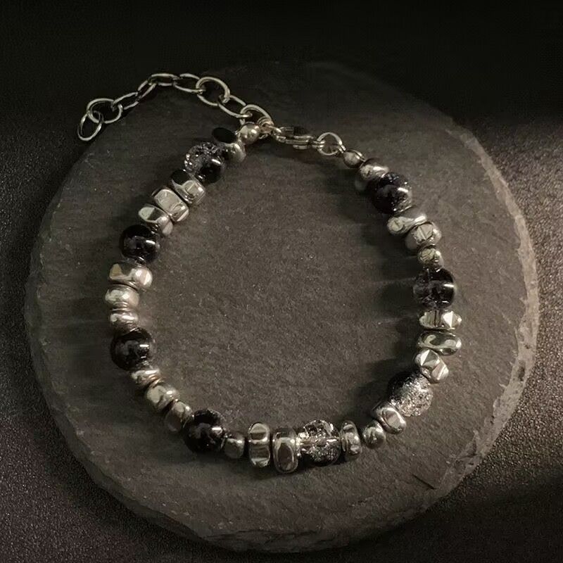 Cracked Bead For Men High-end Personality Versatile Men's Jewelry 2025 New Hip-hop Unisex Bracelet Trend_ipsvogv.com