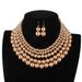 Fashion Style Pearl Jewelry Simple Multi Layer Necklace Pearl Necklace_ipsvogv.com
