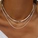Spot simple choker snake bone short necklace cold style multi layer stacking clavicle chain blade chain_ipsvogv.com