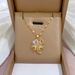 Titanium Steel 【 】 Light Luxury Full Diamond Micro Inlaid Zircon Charm Super Fairy Flower Necklace Copper Plated True 【 】_ipsvogv.com