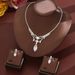 Women’s Jewelry Set Fashion Temperament Light Luxury Rhinestone Necklace Earrings Set Temperament Full Diamond Set Exquisite_ipsvogv.com