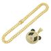 Hip hop exaggerated three-dimensional full diamond panda pendant Cuban necklace personality trendy punk cool neck chain_ipsvogv.com
