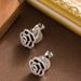 Recommended Exquisite Small Fragrant Wind Drip Oil Three-dimensional Camellia Ear Clip, Niche High-end Feeling, Light_ipsvogv.com