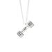 fashion dumbbell necklace for men Korean couple pendant for women personality jewelry clavicle chain fitness accessories_ipsvogv.com