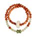 Laoshantan Landing Lotus Hetian Jade Double Loop Bracelet New Cultural Relics Buddha Beads Chinese Style Hand String_ipsvogv.com