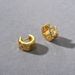Women's Jewelry Hip Hop Style High Grade Metal Brass Plated With Real Gold Inlaid Zircon Ear Clip Earrings Niche Light Luxury Earrings_ipsvogv.com