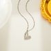 Micro Inlaid Cat's Eye Stone Full Of Diamonds, Love Color Resistant Titanium Steel Necklace, Simple And Fashionable_ipsvogv.com