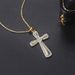 Men’s Jewelry Set Fashion Zircon Inlaid Two Color Electroplated Necklace Accessories_ipsvogv.com