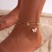 Beach Anklet star shaped butterfly chain pearl anklet ocean style shell dolphin foot jewelry_ipsvogv.com