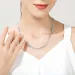 S Sterling Gold Sier Plated Plating 18 20 22 24 Inch Side Chain Necklace For Women Men Fashion Jewelry Gifts_ipsvogv.com
