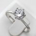 Fashionable and simple female ring Zircon micro inlaid platinum plated female engagement ring_ipsvogv.com