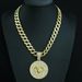 Hip Hop Necklace With Aries And Circular Constellation Pendant Symbolizing A New Beginning, Energy Control_ipsvogv.com
