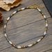 French High Grade Contrast Color Round Stone Necklace Simple Ethnic Style Beaded Clavicle Chain New Versatile Necklace For Women_ipsvogv.com