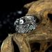 emerald Thai Green Men's New Silver Zircon High-end Feeling, Versatile For Couples, Open Mouth Ring, Guardian Elf Feeling, Couples, Ring,_ipsvogv.com