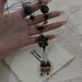 New Chinese Retro Ceramic Flower Beaded Necklace Ladies Ethnic Style Long Tassel Sweater Chain High End Accessories_ipsvogv.com