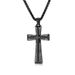 Men's Jewelry Hip Hop HIPHOP Titanium Steel Gold Plated Diamond Cross Necklace Niche Personality Sweater Chain Pendant_ipsvogv.com