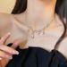 Moonlight Zircon Necklace Women's Summer Ins Hip-hop Cool Style Accessories Light Luxury High-end Collarbone Chain 2022_ipsvogv.com
