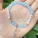Sea Blue Jade Pearl Dolphin Fresh Japanese And Korean Minimally Popular Fashion Women's Bracelet New_ipsvogv.com