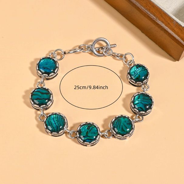 Blue Light Abalone Bracelet, Fashionable Ethnic Style, Adjustable And Versatile Boutique Shell Bracelet_ipsvogv.com