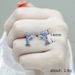 Cao Shi Japanese Korean Style Small Fresh Simple Sweet Blue Dolphin Earrings Female Jewelry_ipsvogv.com