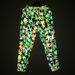 Men's Clothing colorful leaf reflective pants men and women colorful reflective trousers nightclub hip hop leggings_ipsvogv.com
