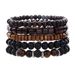 Hot Selling Handmade Beaded Bracelet Set For Men, Retro Style, Multi Layer Elastic Line, Wooden Beads, Coconut Shell Stone Bracelet_ipsvogv.com