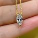Cao Shi's New Horse Eye Necklace Features Simple Olive Shaped Layered Collarbone Chain, With A Light Luxury And_ipsvogv.com