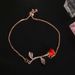 Jewelry European Style Romantic Fashion Personalized Handicraft Alloy Rose Pendant Bracelet_ipsvogv.com