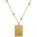 Full Body 【 Titanium Steel 】 Devil's Eye Cold Personality Extremely Simple Wind Furnace Real Gold Necklace Female 【 】_ipsvogv.com