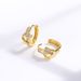 Women's Jewelry Fashion Simple High End Diamond Knotted Earrings Temperament Versatile Ear Buckle Earrings_ipsvogv.com