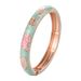 Ethnic Style Green Series Flower Bracelet Chinese Style Peony Bracelet Enamel Oil Drip Lotus Bracelet Female_ipsvogv.com
