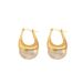 Ladies' with a niche light style, featuring geometric luxury design and inlaid transparent resin ear, versatile_ipsvogv.com