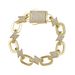 Hip Hop Full Zirconium Lightning Pendant Necklace Same Style Earring Combination Set Personality Trend Matching_ipsvogv.com