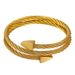 Fashion Exo Titanium Steel Bracelet Men Trendy Triangle Multi Layer Hand Jewelry Open Couple Bracelet_ipsvogv.com