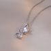 Micro-inlaid Diamond cute kitten necklace girl titanium steel non-fading South Korea fashion trendy all-match fresh_ipsvogv.com