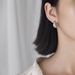 Yamaler 1 Pair Ear Studs Stainless Steel Polished Hypoallergenic Minimalist Open Hoop Metal Circle Earrings Fashion Jewelry_ipsvogv.com