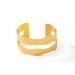 Gold Fashion Metallic Open Bracelet For Women Niche Design Minimalist Hollow Texture Jewelry_ipsvogv.com