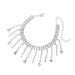 Hot Selling Rhinestone Tassel For Women's Summer Beach Minimalist Double-layer Water Droplet Shaped Pendant Anklet_ipsvogv.com