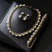 2025 Light Luxury Pearl Earrings Bracelet Niche Elegant Fashion High-end Clavicle Chain Necklace_ipsvogv.com