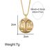 Jewelry Personality Twelve Constellation Pendant Necklace Jewelry Retro Gold Necklace Female_ipsvogv.com