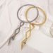 12049 winding snake shaped personality dark open casual shape necklace exaggerated design sense metal collar_ipsvogv.com