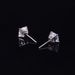 Daily Commuting Fat Square Moissanite Earrings Eagle Claw 0.6/1.5/2/2.5 Carat S925 Sterling Silver Earrings In Stock_ipsvogv.com